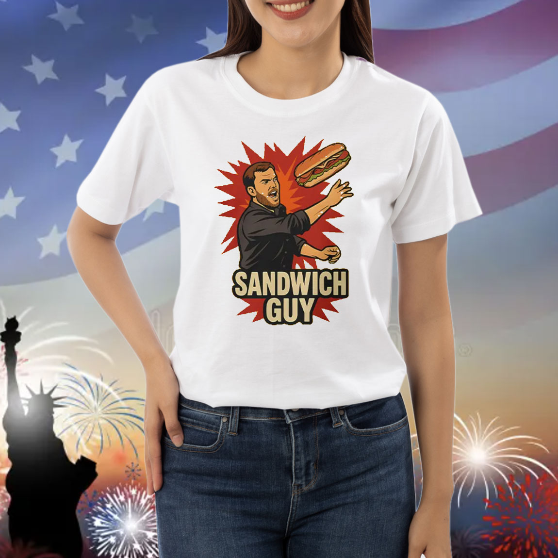 Sandwich Guy I Threw A Sandwich Shirt