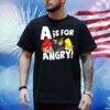 Shaq wearing a is for Angry Bird Shirt